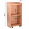Adiroffice Wood Mobile Presentation Podium Lectern Stand with Shelves in Medium Oak ADI661-07-MEO-MK - alternate 6